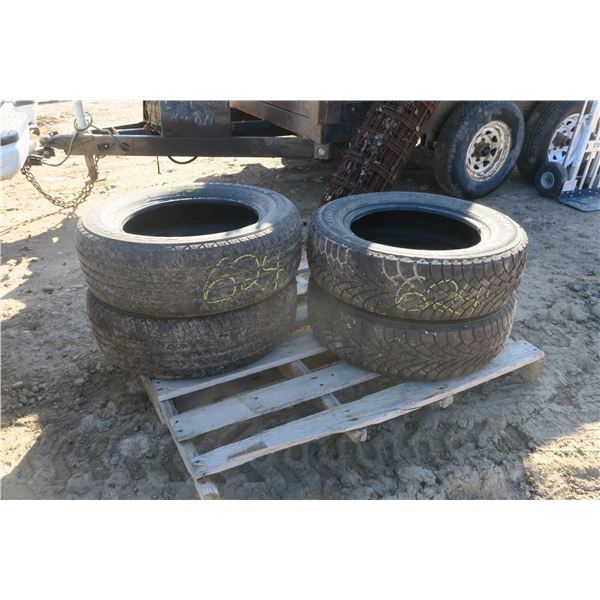 4 Tires 225/65R17 - 2x Firestone, 2x Nordic