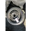 Image 6 : 5 Tires - 3 Nokian 225/60R16, 15" Donut & Rim, 14" Tire on Rim