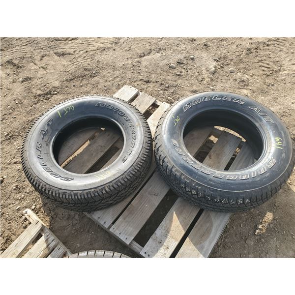 (2) NEW Bridgestone Dueler A/T (1) P255/70R18 (1) P255/70R17