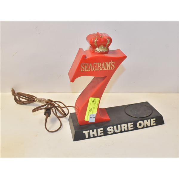 70'S SEAGRAM'S LIGHT UP SIGN