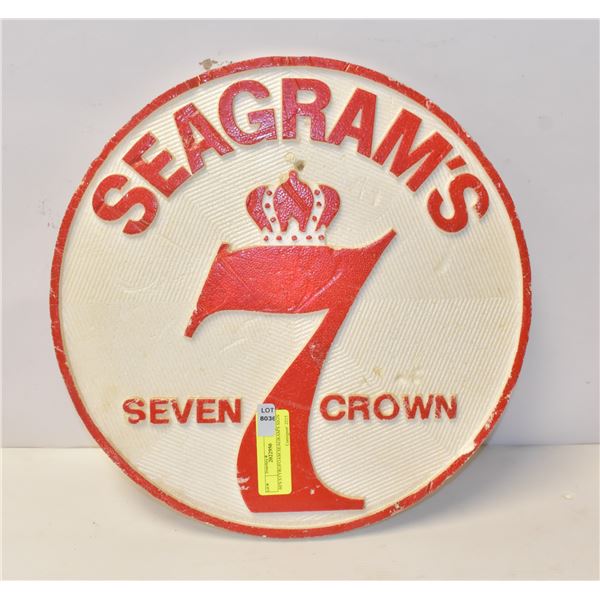 60'S STYROFOAM SEAGRAM'S SIGN