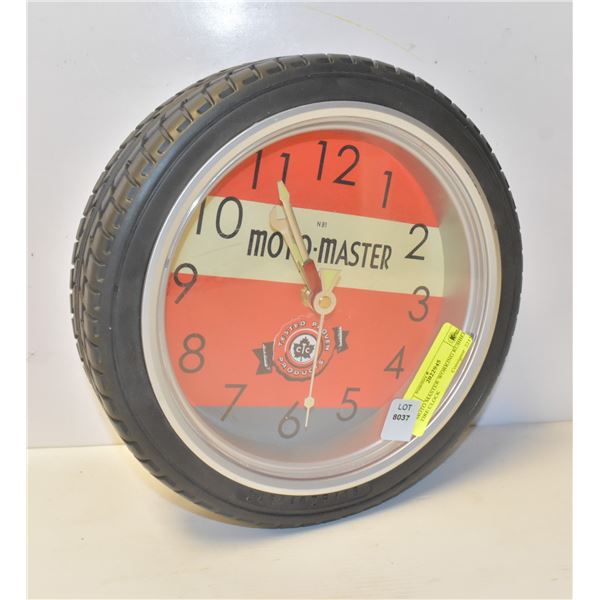 MOTO MASTER WORKING RUBBER TIRE CLOCK