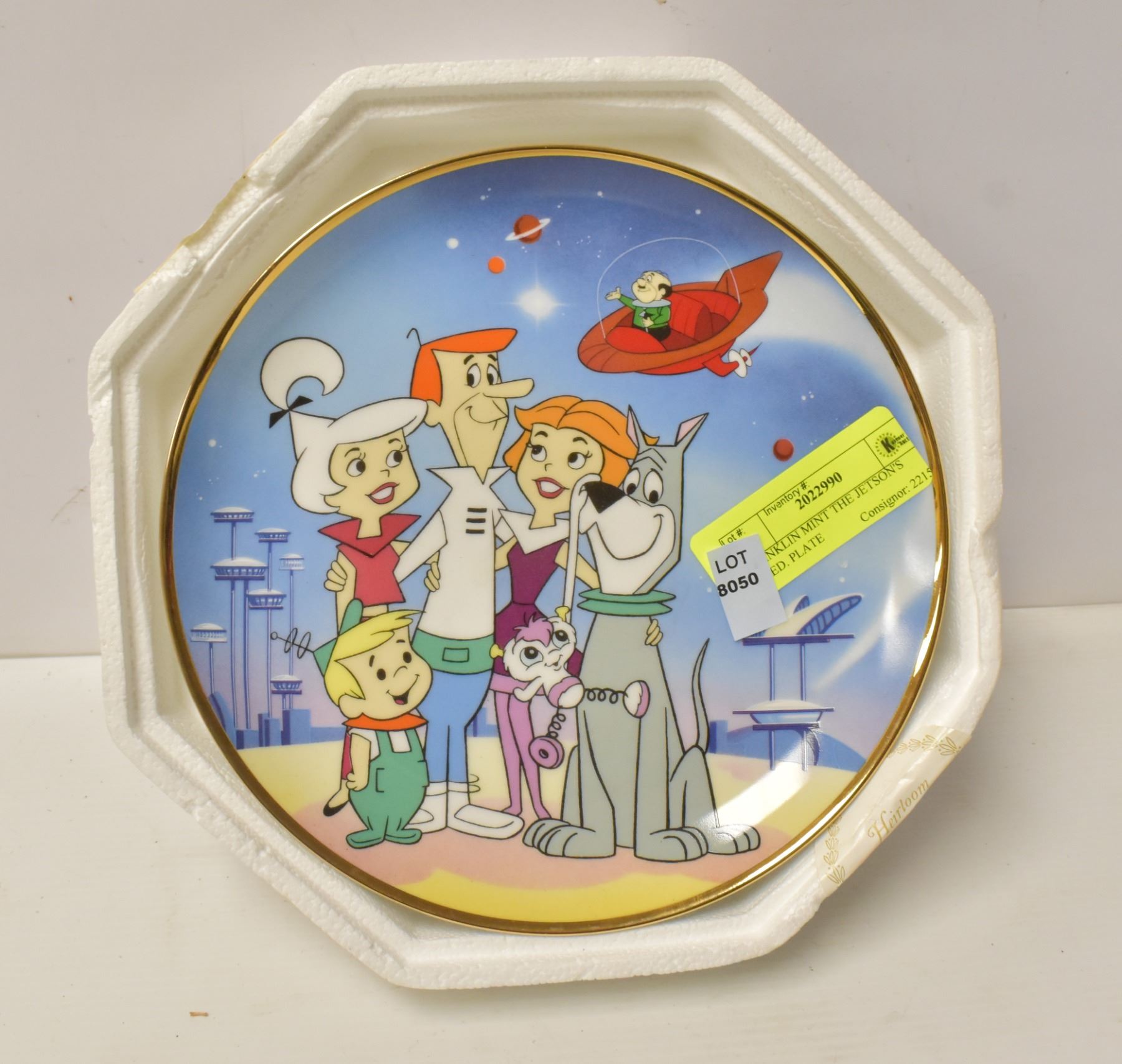 FRANKLIN MINT THE JETSON'S LT.ED. PLATE