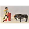 Image 1 : 1950S CERAMIC BULLFIGHTER AND BULL SET