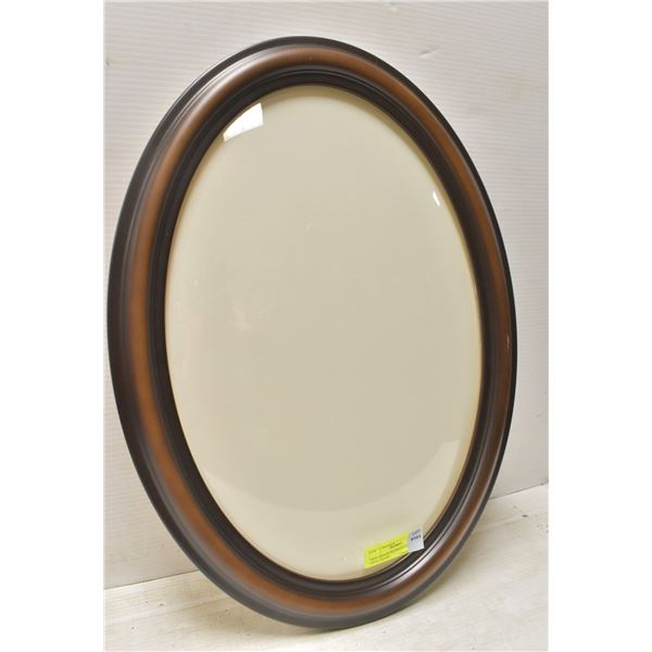 NOS CONVEX BUBBLED GLASS OVAL FRAME