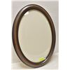 NOS CONVEX BUBBLED GLASS OVAL FRAME