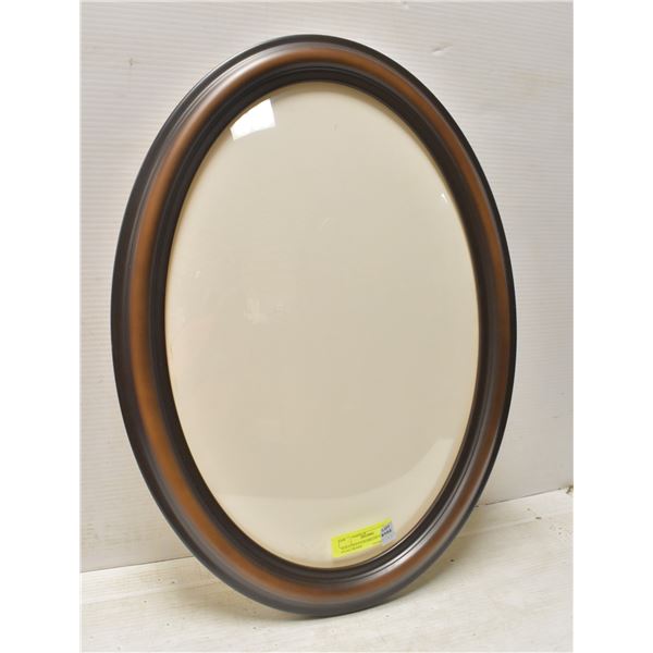 NOS CONVEX BUBBLED GLASS OVAL FRAME