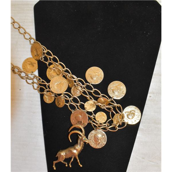 COIN STYLE VINTAGE NECKLACE