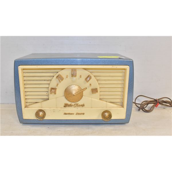 1950S BLUE & WHITE RADIO NORTHERN