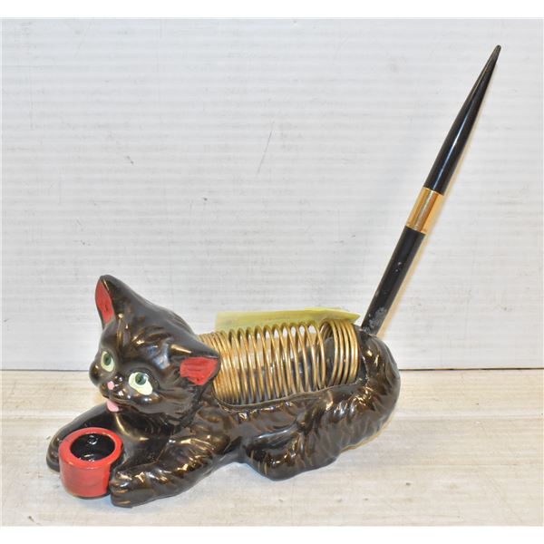 1950S CERAMIC CAT DESK ORGANIZER