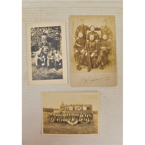 LOT OF 3 ANTIQUE PHOTOGRAPHS