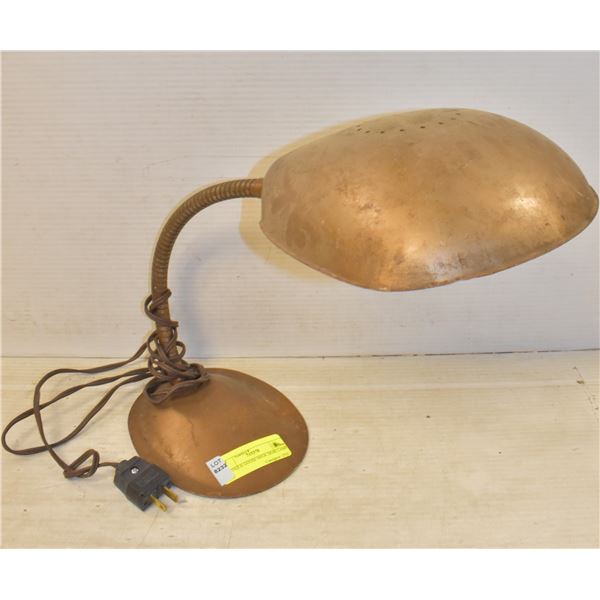 ANTIQUE GOOSE NECK DESK LAMP