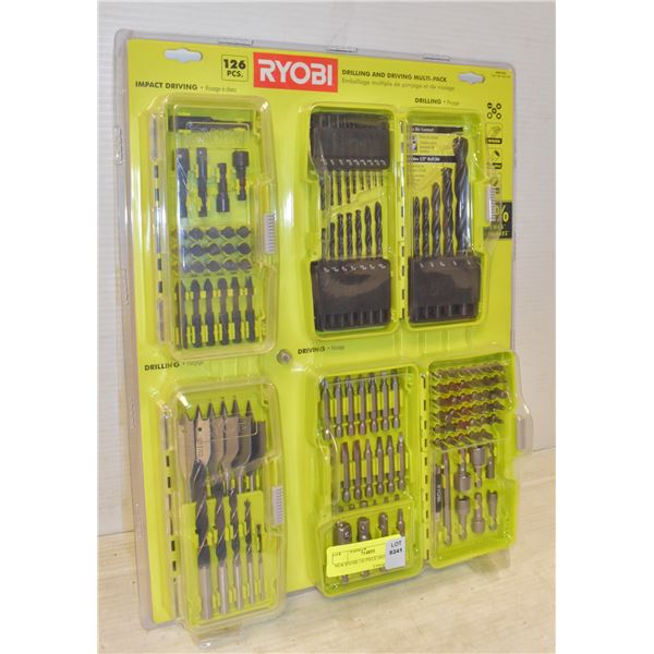 NEW RYOBI 126 PIECE DRILL SET