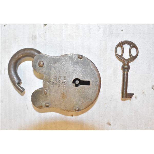 ANTIQUE PADLOCK W KEY