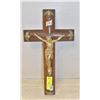 Image 1 : ANTIQUE WOODEN CRUCIFIX 100 YEARS OLD