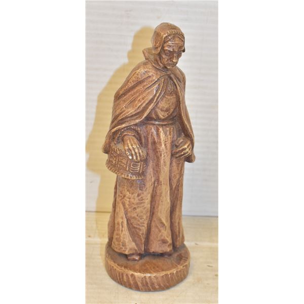 ANTIQUE CAST RELIGIOUS STATUE