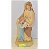 Image 1 : LARGE HAND PAINTED RELIGIOUS STATUE