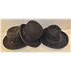 Image 1 : LOT OF 3 ANTIQUE MENS DRESS HATS