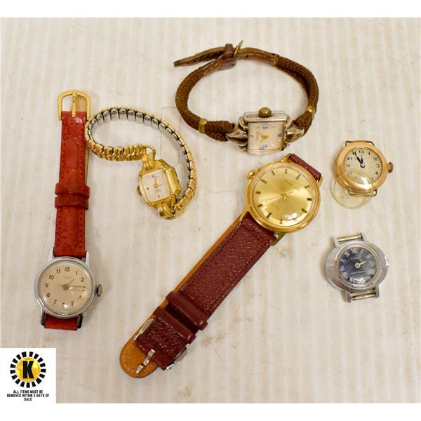 ASSORTED VINTAGE WATCHES FOR REPAIR