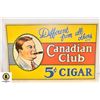 Image 1 : 1930S CANADIAN CLUB CIGAR STORE ADVERTISING