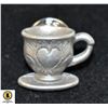 Image 1 : TEACUP STYLE HEART PIN