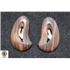 Image 1 : PAIR 1970S WOOD CARVED EARRINGS