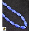 Image 1 : VINTAGE BLUE GLASS BEADED NECKLACE