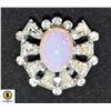 VINTAGE OPALESCENT COSTUME JEWELLERY BROOCH