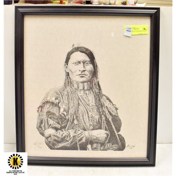 NATIVE CHIEF CLOTH PRINT 44 OF 250 MADE native-chief-cloth-print-44-of-250-made