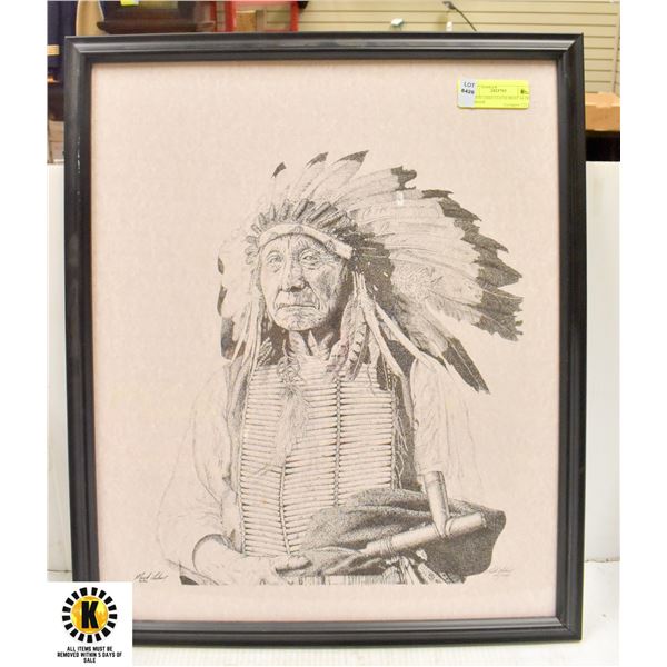 NATIVE CHIEF CLOTH PRINT 44 OF 200 MADE native-chief-cloth-print-44-of-200-made