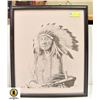 Image 1 : NATIVE CHIEF CLOTH PRINT 44 OF 200 MADE