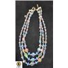 VINTAGE CZECH STYLE CRYSTAL BEADED NECKLACE