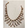 Image 1 : ANTIQUE IRIDESCENT CRYSTAL BEADED NECKLACE