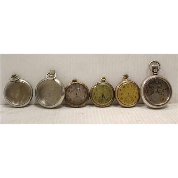 LOT OF ANTIQUE POCKET WATCHES FOR REPAIR