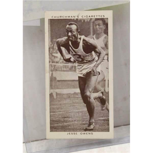 1930S JESSE OWENS CIGARETTE CARD HISTORIC