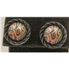 Image 1 : BLACK ENAMEL EARRINGS