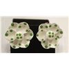 Image 1 : GREEN AND WHITE FLOWER EARRINGS