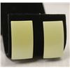 Image 1 : YELLOW ENAMEL RECTANGULAR EARRINGS