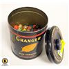 Image 1 : TOBACCO TIN FULL OF ANTIQUE MARBLES