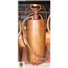 Image 1 : LARGE COPPER WW2 AIRFORCE RCAF EXTINGUISHER