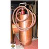 Image 1 : LARGE COPPER WW2 AIRFORCE RCAF EXTINGUISHER