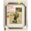 Image 1 : SIGNED R.CLOUTIER PICTURE WITH OILERS STUB