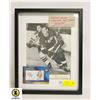 Image 1 : GORDIE HOWE CANADA POST FRAMED DISPLAY