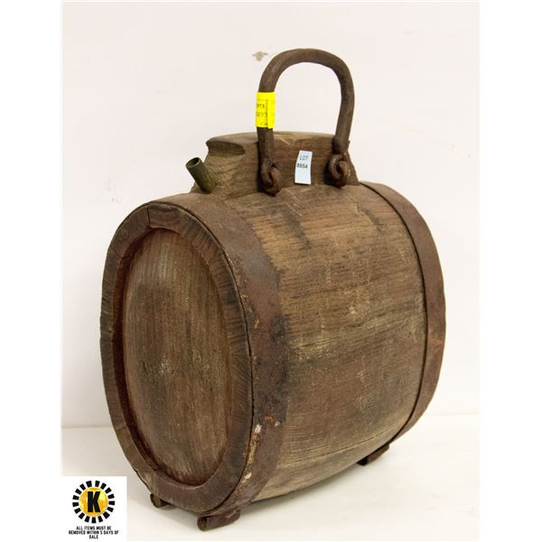 CIRCA 1700'S WHISKY TRAVELING KEG BOOZE PUB