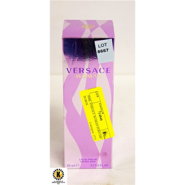 50ML VERSACE WOMAN PERFUME IN BOX