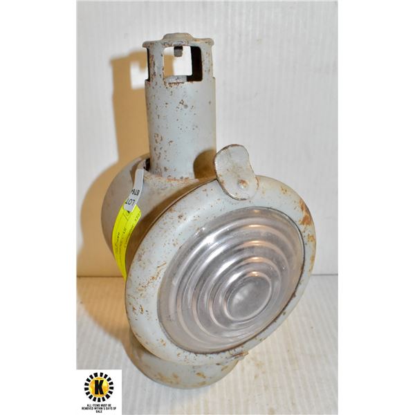 ANTIQUE KEROSENE CAR HEADLIGHT