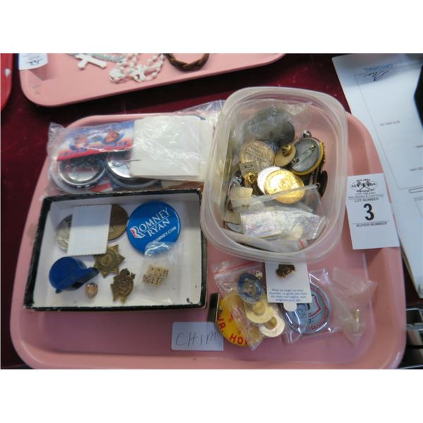 Lot of Political Pins
