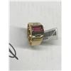 Image 1 : 18K YG Tourmaline & Diamond Ring 12.3g (Retail Value $2,850.00)