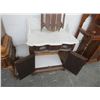 Image 1 : Marble Top Mahogany Vanity
