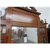 Image 2 : Mahogany Carved Mirrored Hall Stand